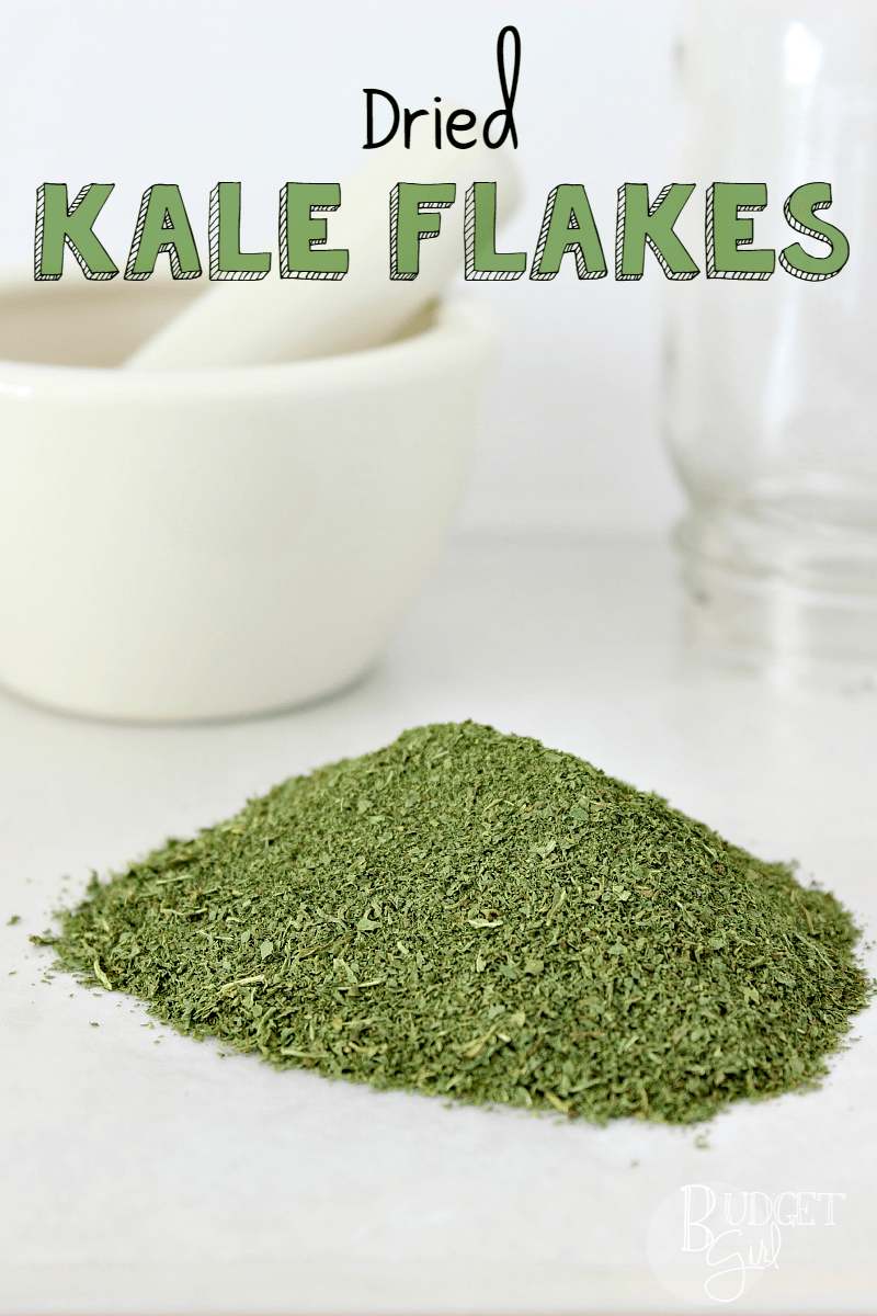 Need more kale in your diet, but tired of seeing it go bad? Try making dried kale flakes in your oven!