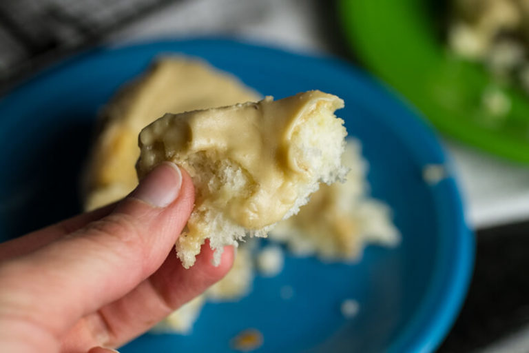 Quick Cinnamon Rolls with Caramel Icing Tastefully Eclectic
