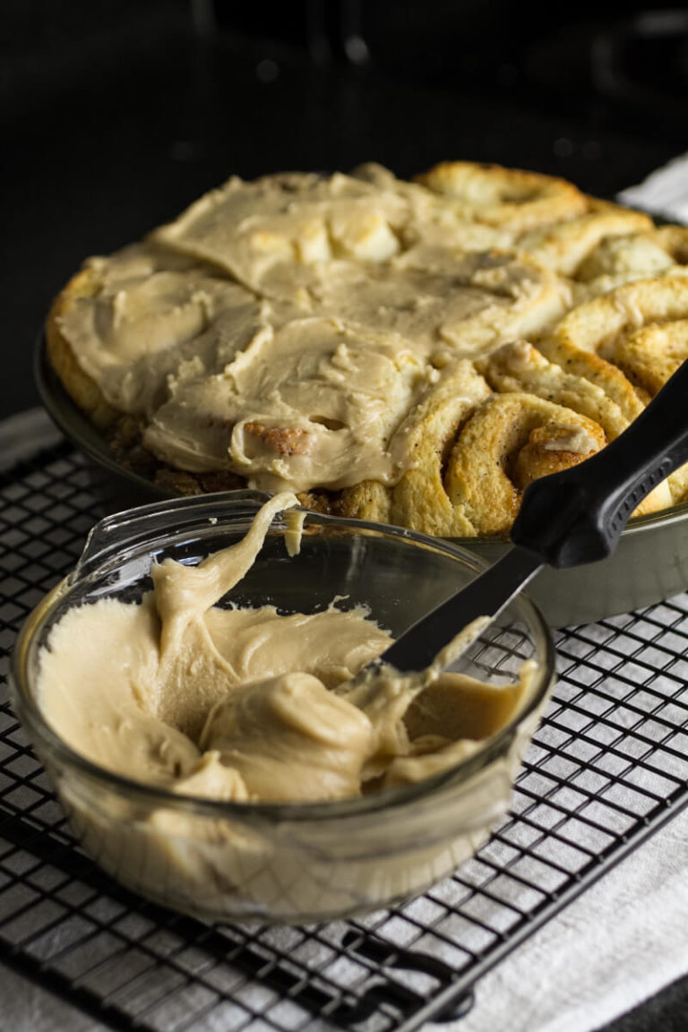 Quick Cinnamon Rolls with Caramel Icing Tastefully Eclectic
