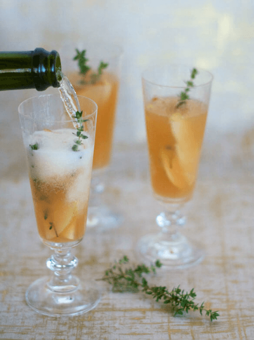 Pear & Thyme Fizz - Tastefully Eclectic