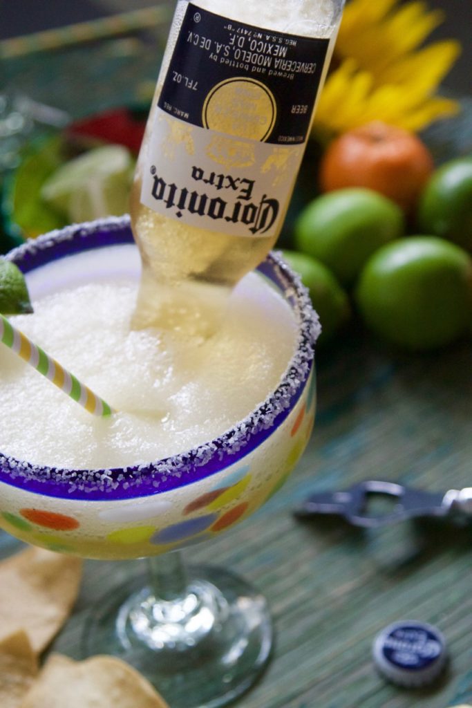 CoronaRita Frozen Margarita Beer Cocktail Tastefully Eclectic
